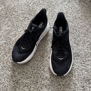 Black Hoka Clifton 10 Shoes, Size 9 - Sneakers